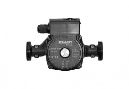 Насос циркуляционный Smart Install CPS 25-40 180мм 65Вт 1x230В 50Гц с гайками