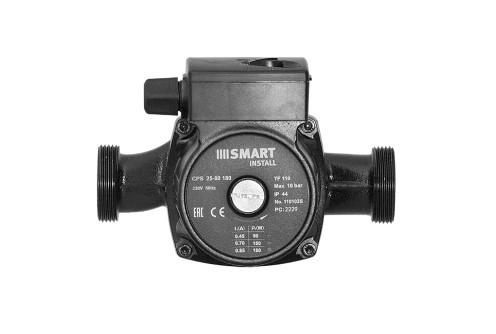 Насос циркуляционный Smart Install CPS 25-80 180мм 180Вт 1x230В 50Гц с гайками в Самаре