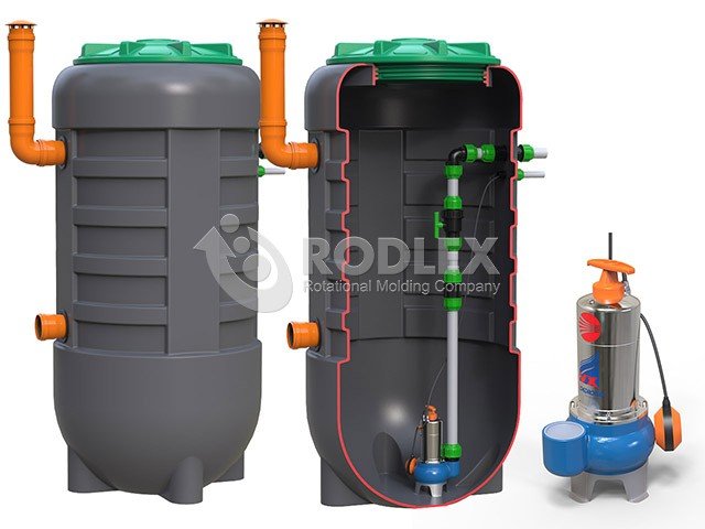 Канализационная насосная станция для сточных вод Rodlex Pamps cерии KS 255/11 с насосом Джилекс в Самаре