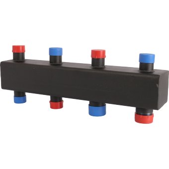Коллектор 2(3) выхода распределительный ROMMER 1х1 1/4" (RDG-0016-004023)