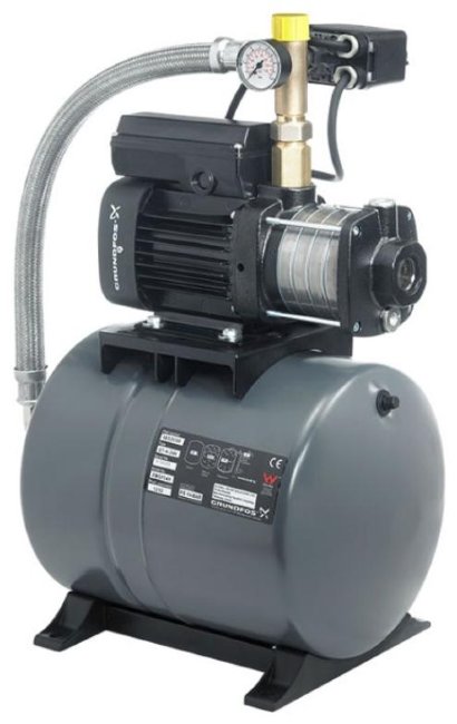 Станция повышения давления Grundfos CMB 5-46 0,9 кВт 1х230 В с баком 24 л (арт. 97766979) в Самаре