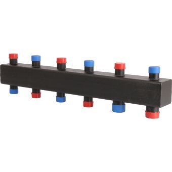 Коллектор 3(5) выхода распределительный ROMMER 1х1 1/4" (RDG-0016-004035)
