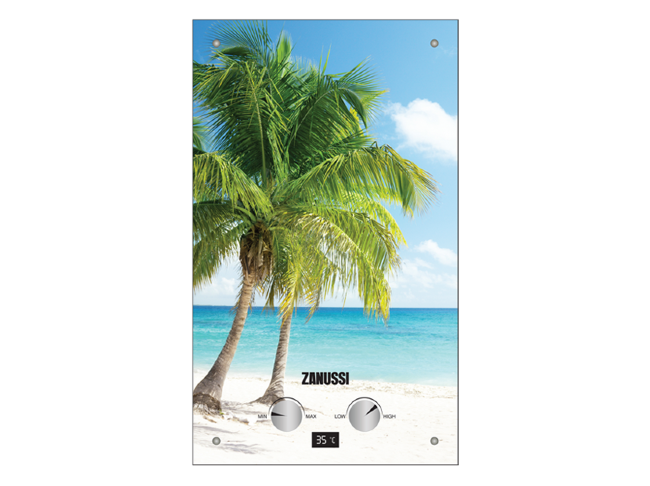 Колонка газовая Zanussi GWH 10 Fonte Glass Paradiso в Самаре Колонка газовая Zanussi GWH 10 Fonte Glass Paradiso в Самаре