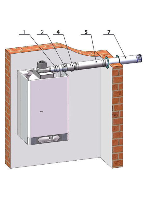 Дымоудаление THERM 1x ø 100 - DUO 50 T.A в Самаре