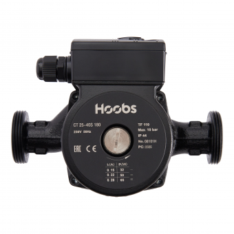Насос циркуляционный Hoobs CT 25-120S 180мм 270Вт (с гайками)