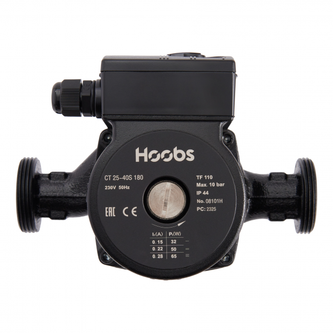 Насос циркуляционный Hoobs CT 25-40S 180мм 65Вт (с гайками) Насос циркуляционный Hoobs CT 25-120S 180мм 270Вт (с гайками)