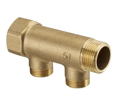 Коллектор 2 отвода распределительный OVENTROP 3/4" (1400652)