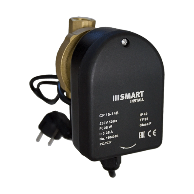 Насос циркуляционный для ГВС Smart Install CP 15-14B 85мм 28Вт 1x230В 50Гц
